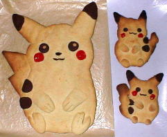 Pikachu cookies - Big & small