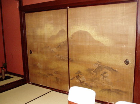 Fusuma painting