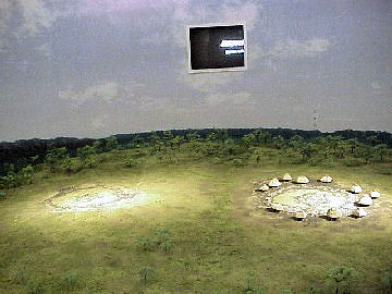 左が野中堂環状列石、右が万座環状列石