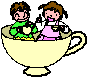 children in cup