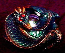 Coiled dragon (Emerald)