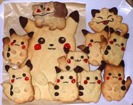 A lot of Pikachu cookies