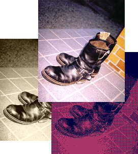 ���[�X�^�[�Y�uLEATHER BOOTS�v�͖��ȃi���B