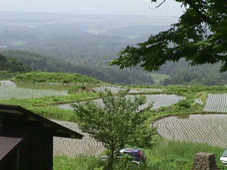 大出口から柿崎町を眺める