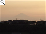 ホテルから見た富士山