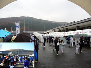 あいにくの雨となった第１６回小川和紙マラソン