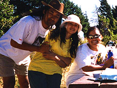 My Burmese friends at Rising Sun Campsite