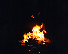 Campfire at Rising Sun Campground