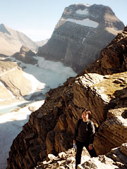 The Grinnell Glacier Overlook view, on top of Garden Wall