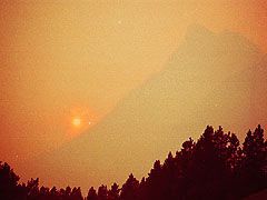 Mt. Wilbur in hazy shade