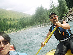 Water Rafting through the Middle Fork of The Flathead River