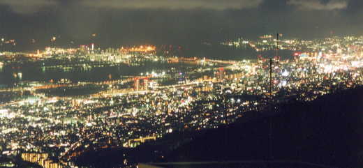 神戸市内の夜景♪