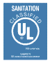 Graphic of sanitation mark