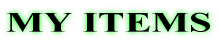 MY ITEMS 