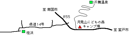 桂浜周辺の地図